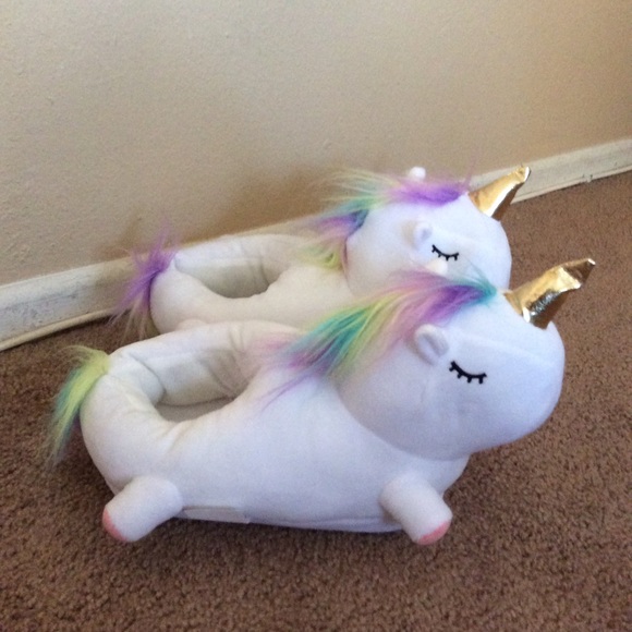 💥 HP 🆕 UNICORN Soft comfy Slippers kids - adults - Picture 5 of 8